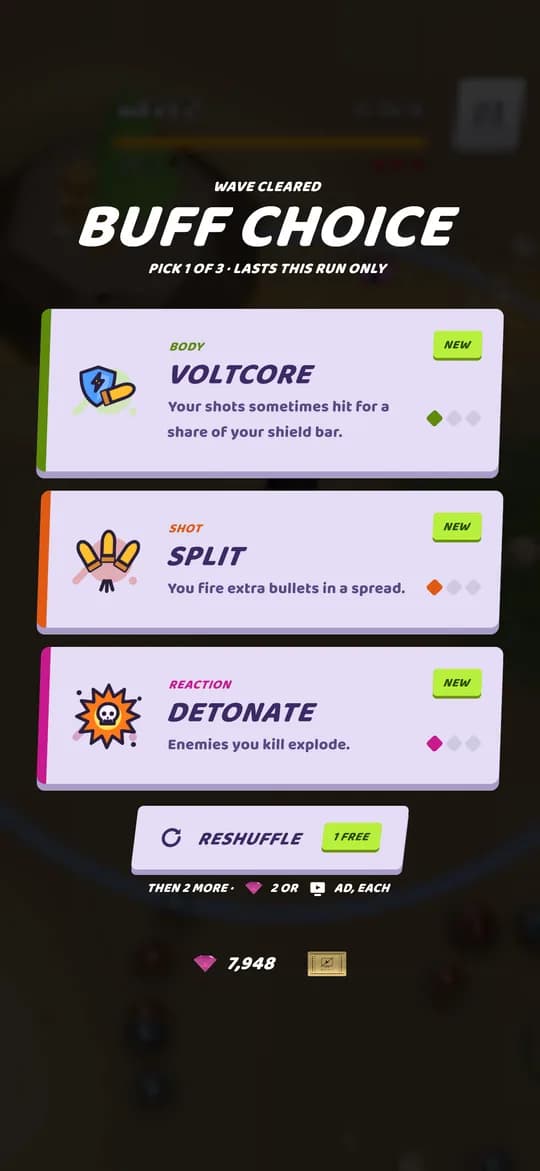 Pick a buff